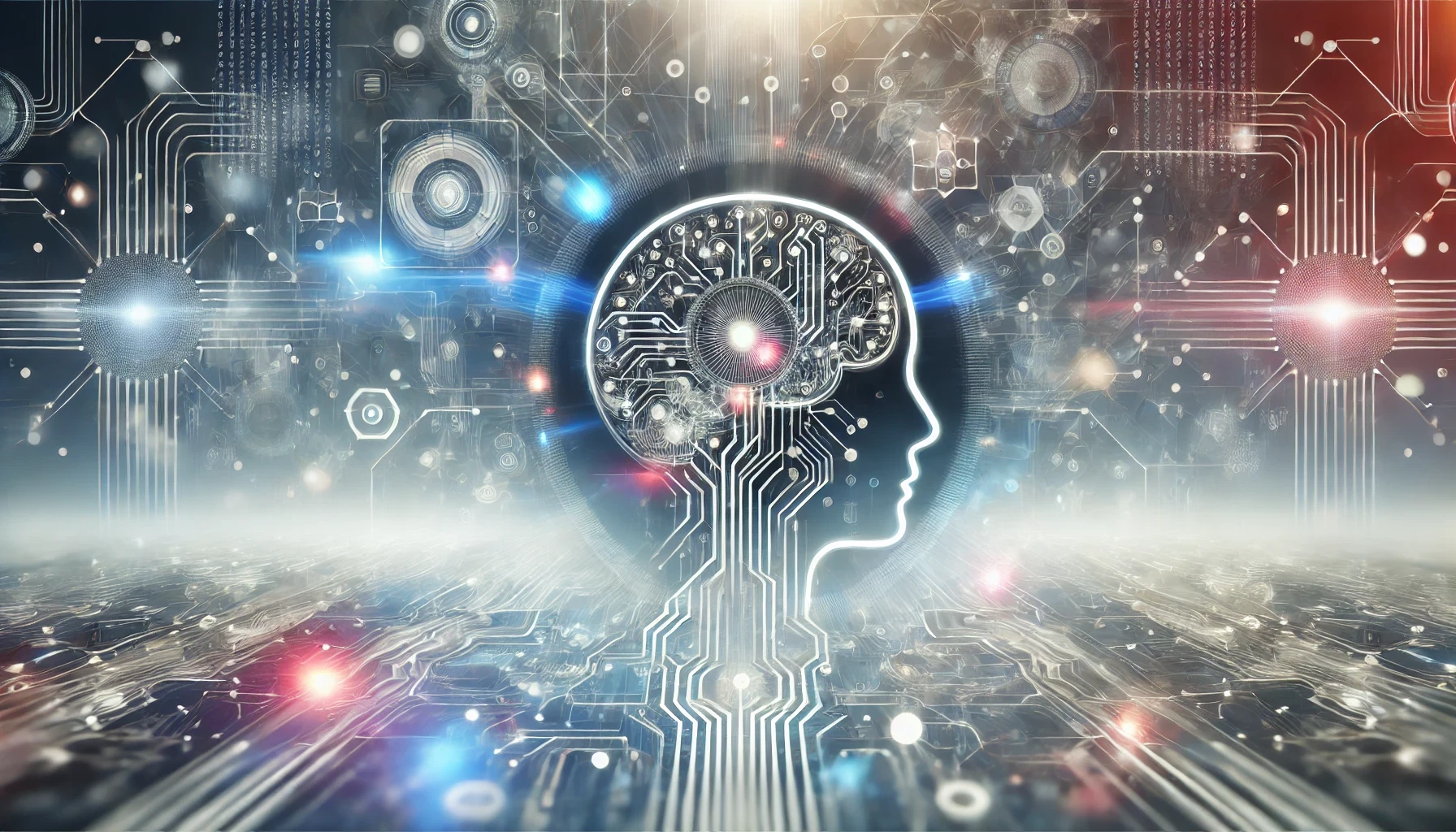 Abstraktes Bild einer künstlichen Intelligenz. Bild generiert mit ChatGPT 4o