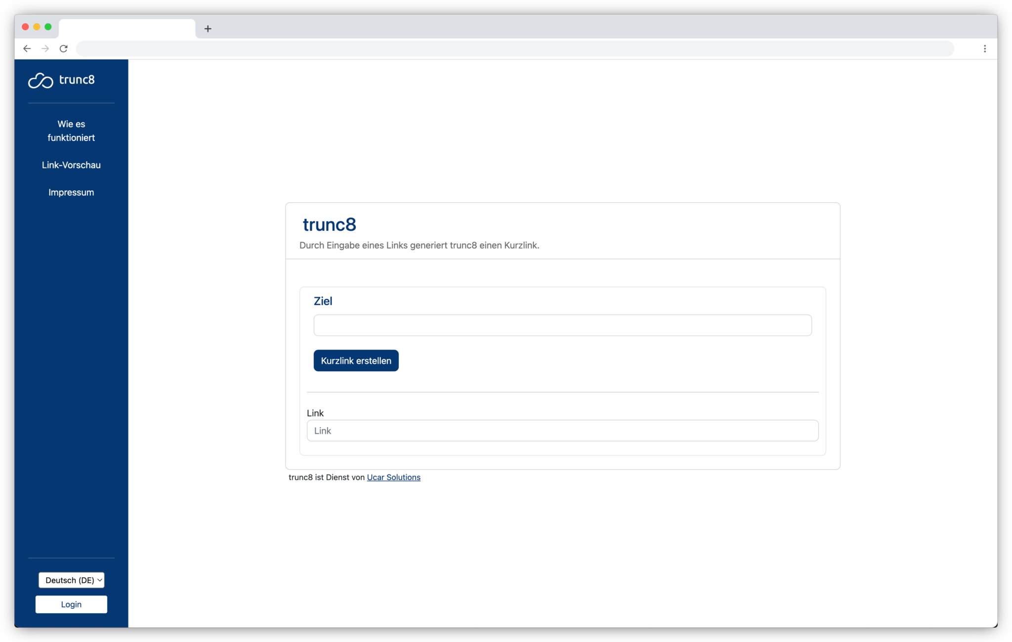 trunc8 URL Verkürzer